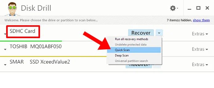 Cartão de memória com defeito? Aprenda a recuperar dados e formatar Disk drill cartão de memória