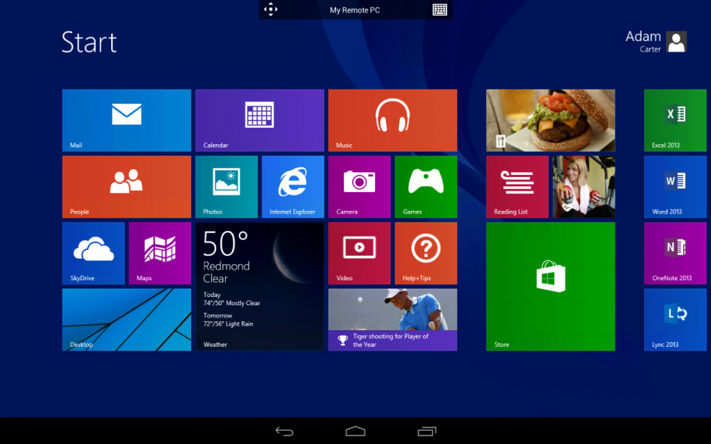 Windows 8. 1 acesso remoto android ios aplicativo