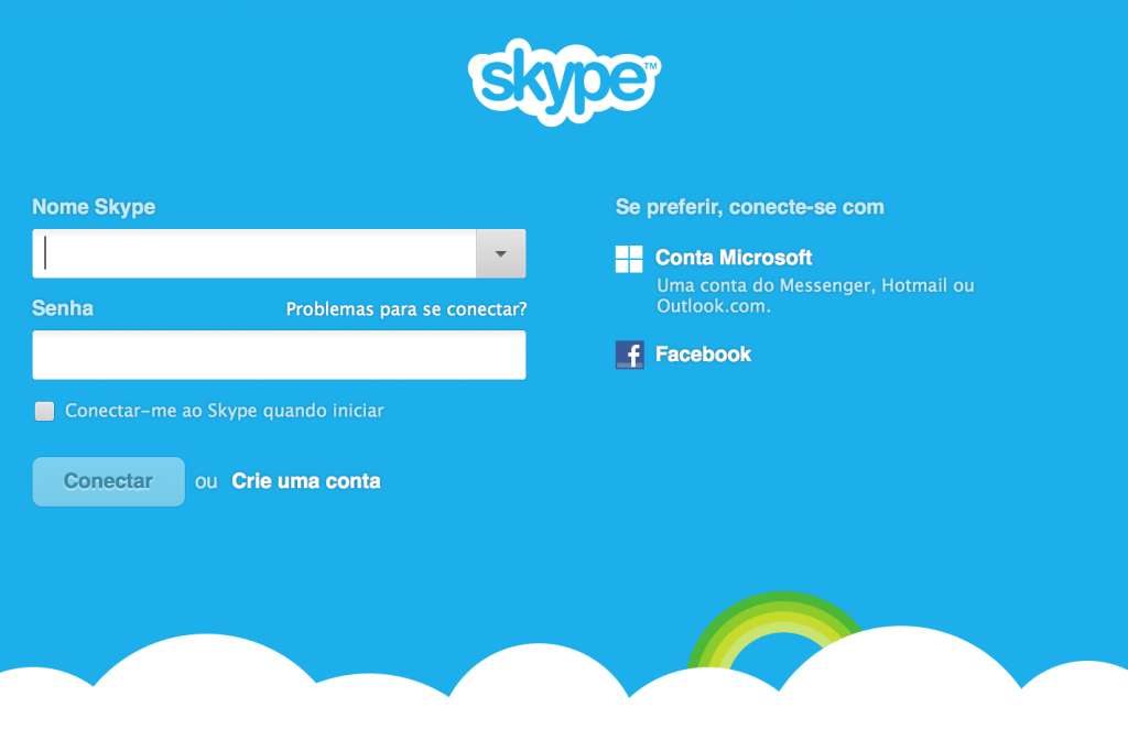 Skype precisa ser atualizado reprodução