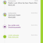 Nubank gasto 1 a