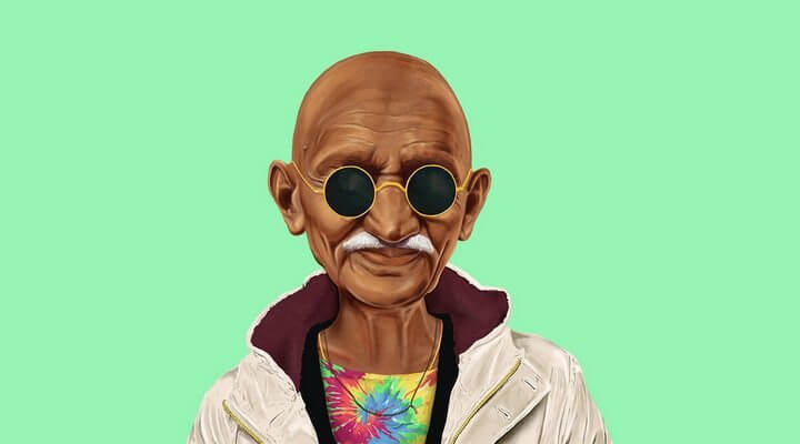 Ghandi hipster 2