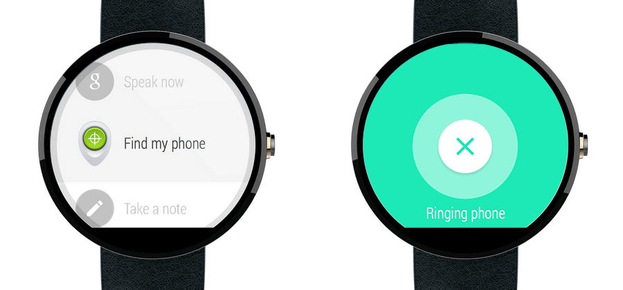 Find your phone with android wear