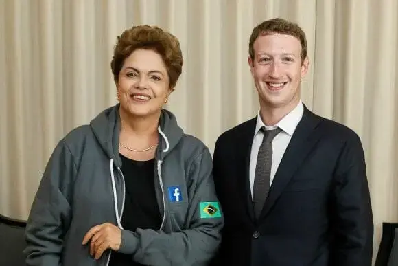 Dilma rousseff mark zuckerberg