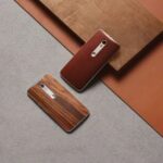 Moto x style wood leather backs