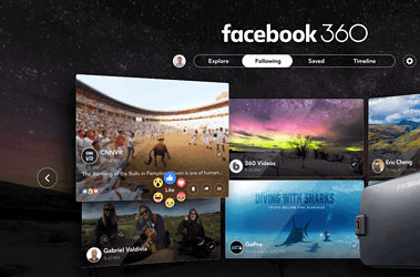 Facebook 360 headset grid