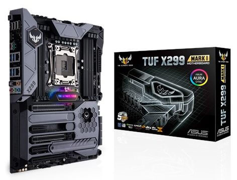Novas placas-mãe asus são lançadas com chipset x299 da intel Tuf mark 1