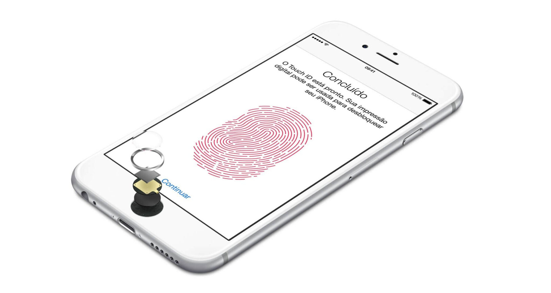 Apple touch id iphone scanner facial leitor biométrico