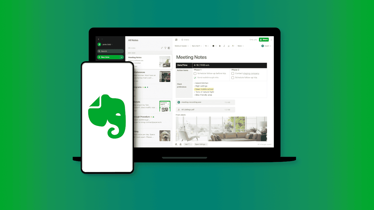 Erfahren Sie, wie Sie Evernote-Funktionen verwenden