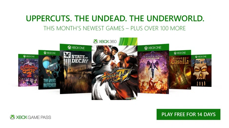 Xbox game pass outubro 2017