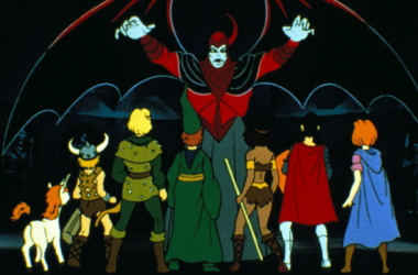 Na imagem, protagonistas em episódio final da caverna do dragão