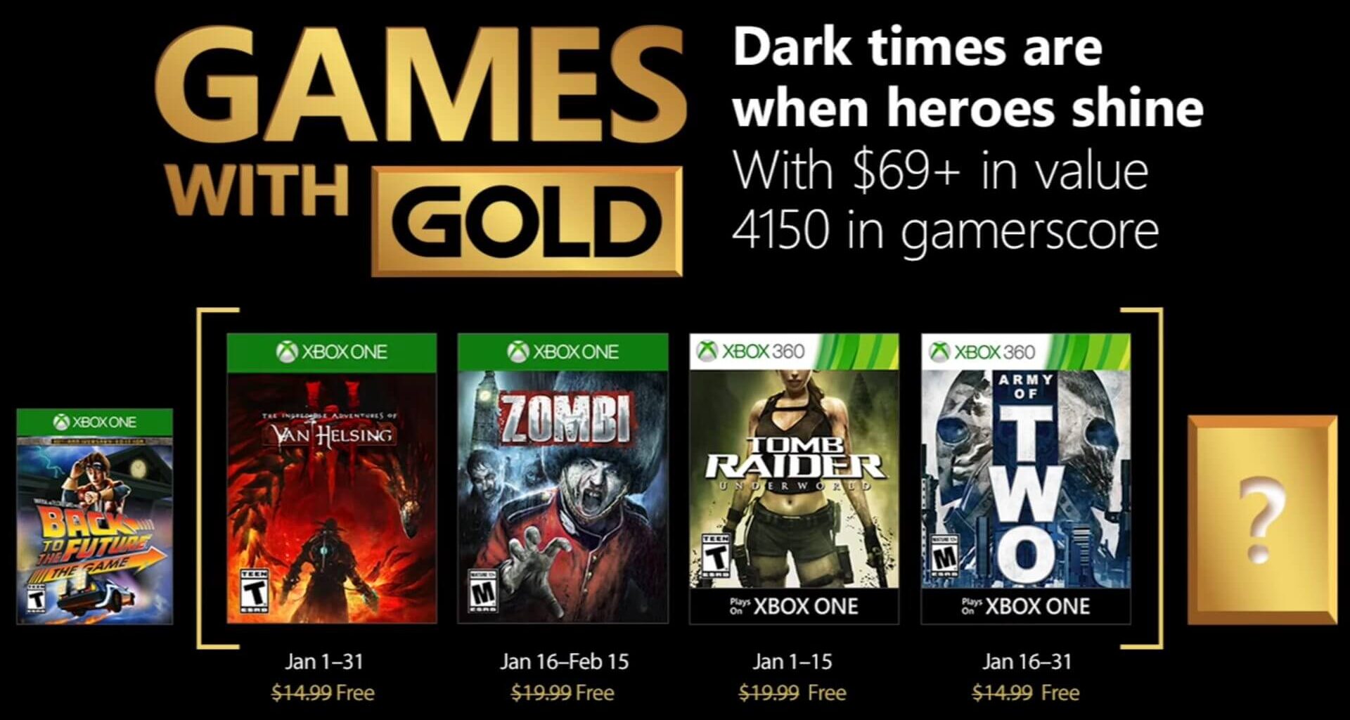 Games with gold janeiro 2018