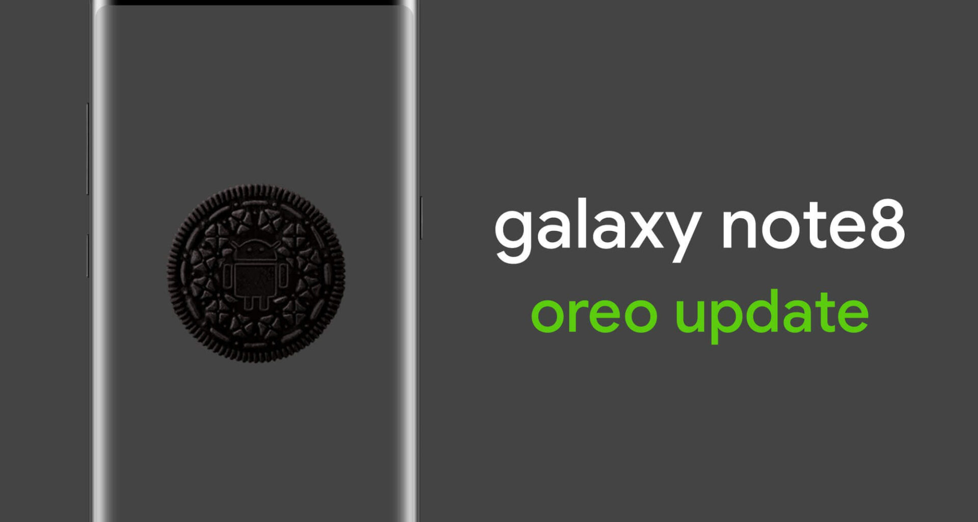 Galaxy note8 oreo update