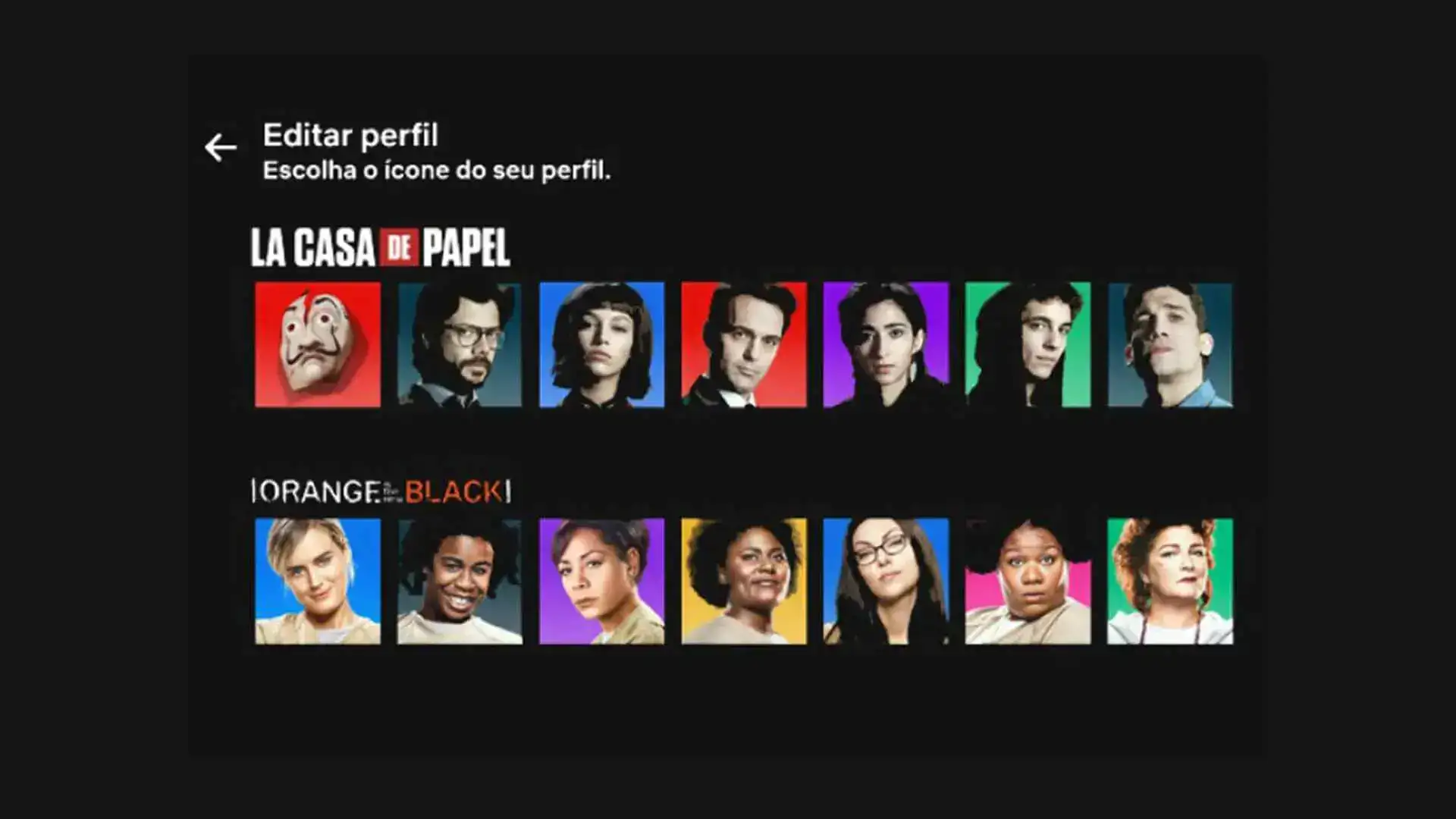Netflix finalmente libera novas imagens para perfis Netflix finalmente libera