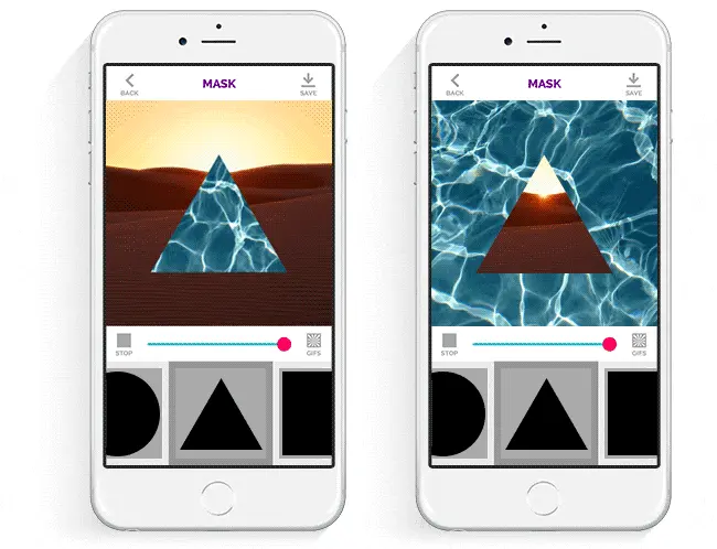 Découvrez comment transformer des vidéos gif pour instagram gifx-masque-inverser
