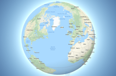 Google maps globe mode