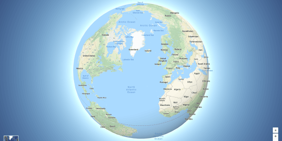 Google maps globe mode
