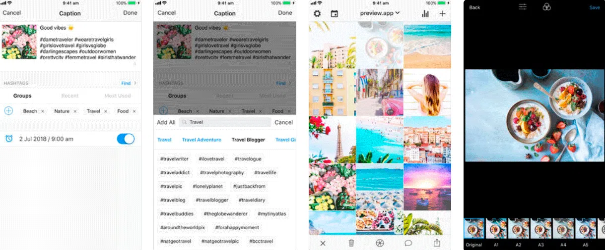 Instagram stories: 10 apps fantásticos para edição e criação de conteúdo Preview permite programar suas postagens.