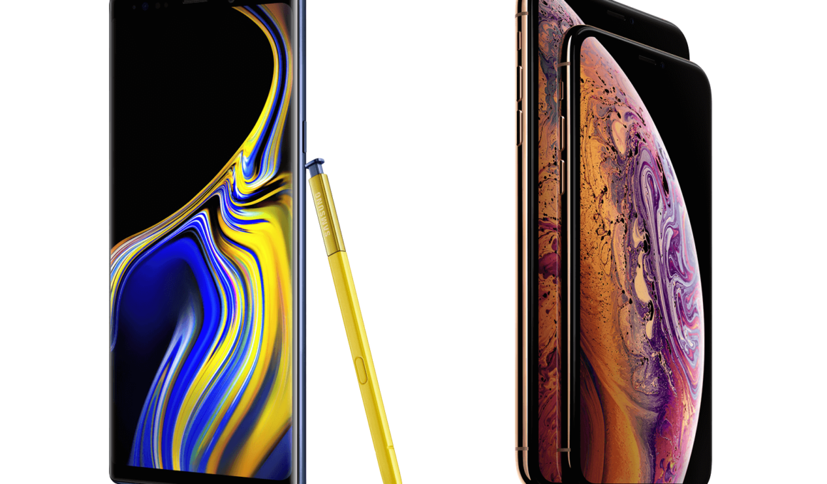 Galaxy Note 9 iPhone XS Max 1