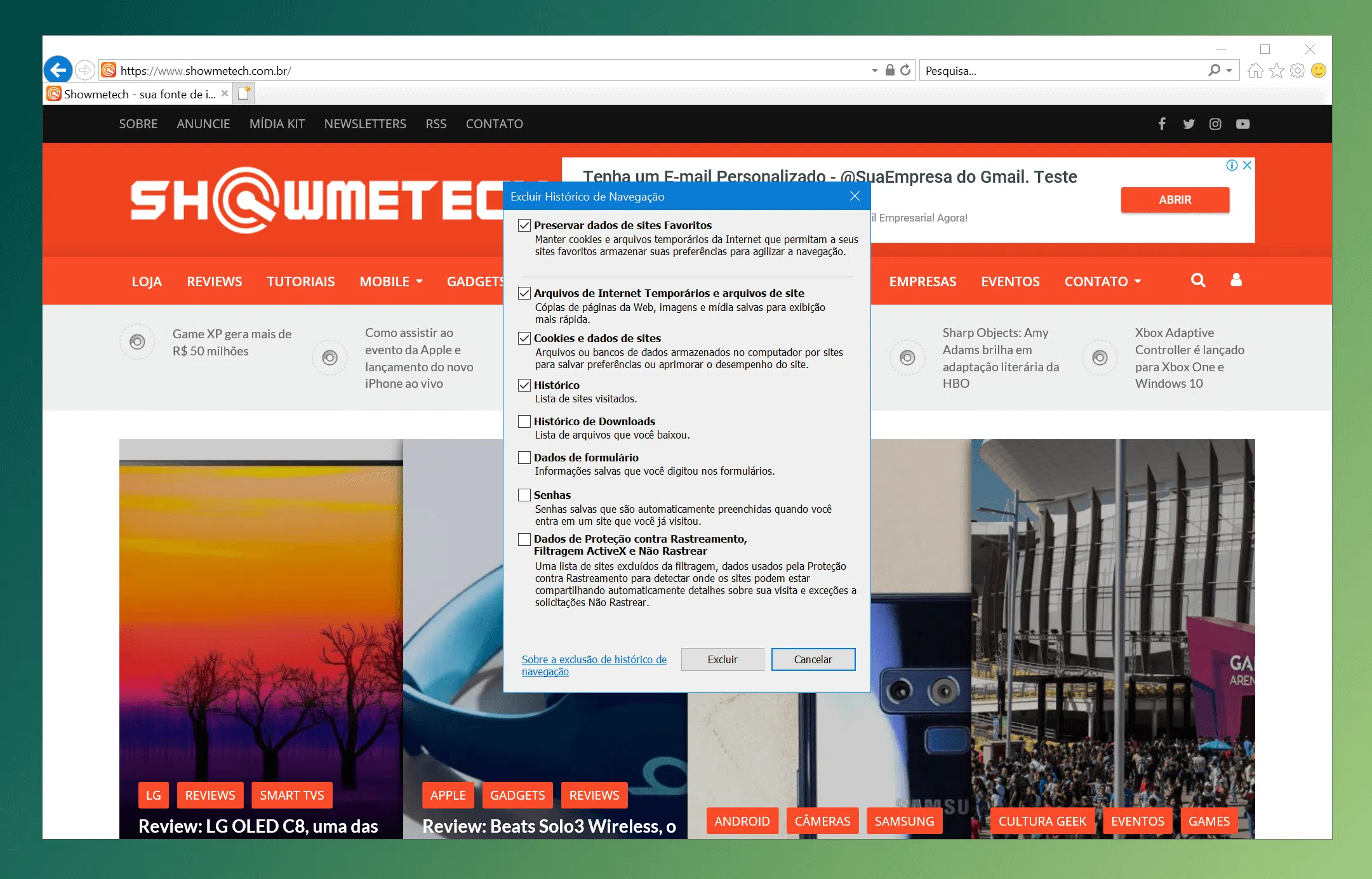 Limpeza do browser: aprenda a limpar a cache e histórico do navegador Limpeza do browser: aprenda a limpar a cache e histórico do navegador. Seu browser está um pouco lento e demora muito para carregar as páginas? Fazer uma limpeza da memória cache pode ser a solução
