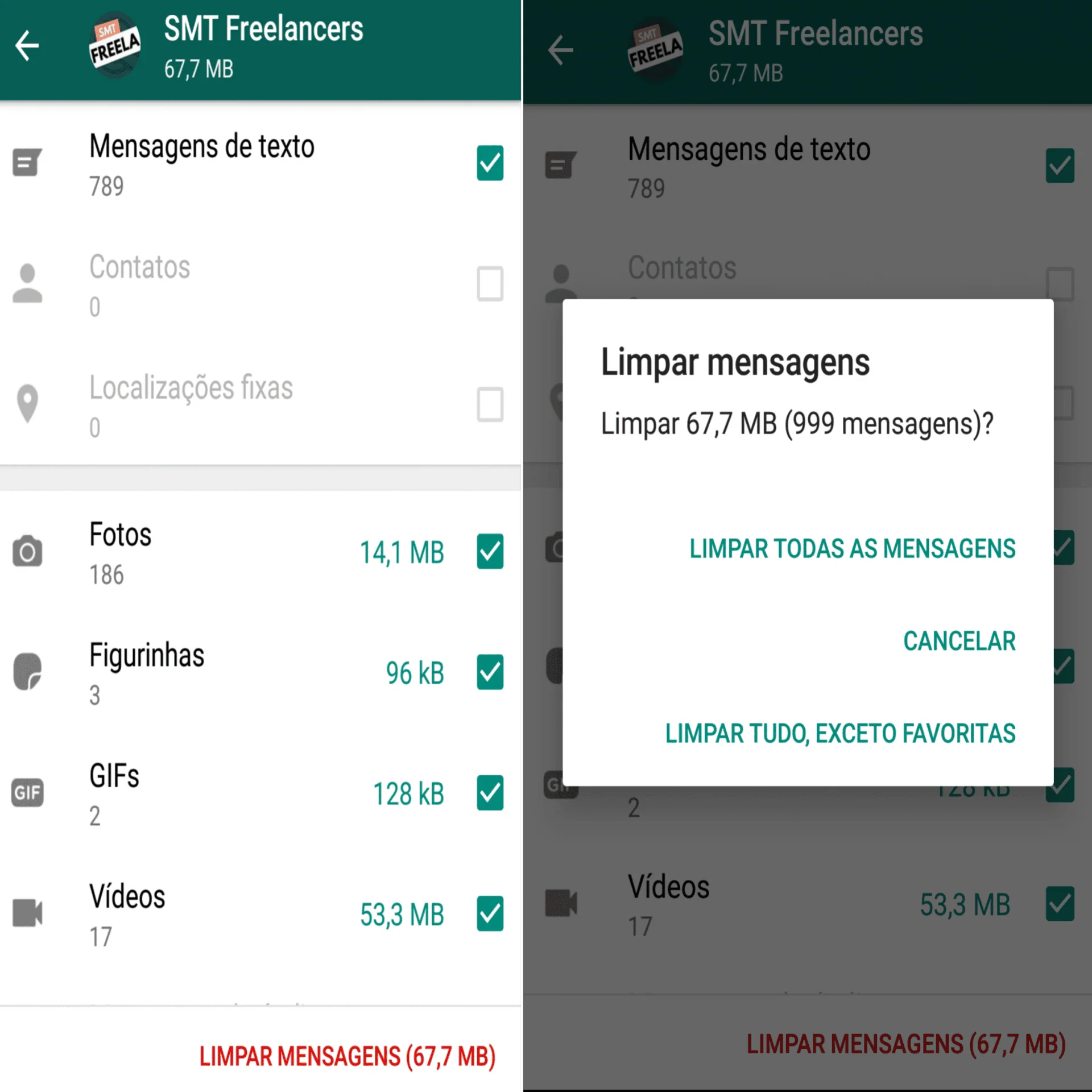 Come eliminare solo video, immagini o audio da una conversazione whatsapp Come eliminare più file da una conversazione whatsapp