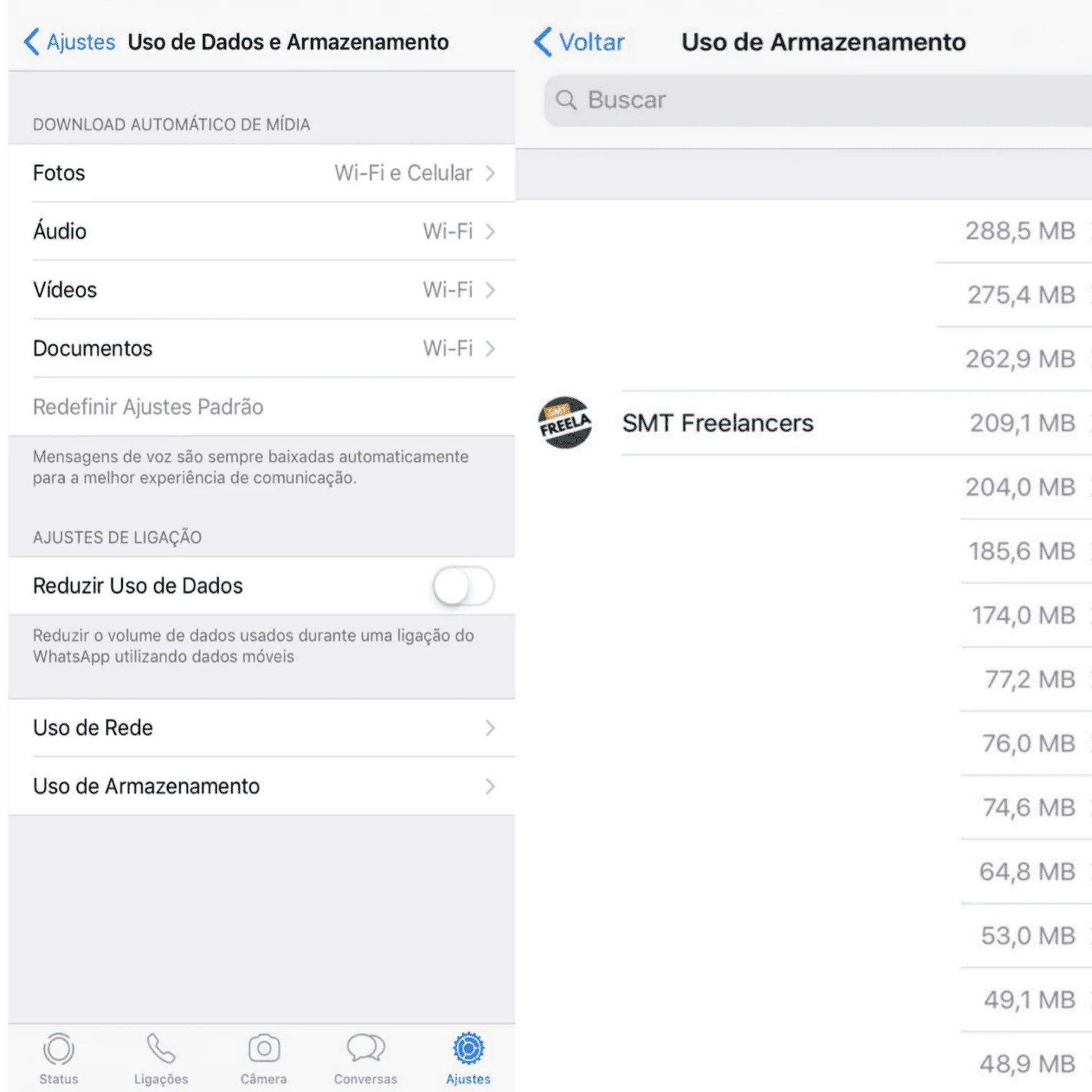 Come eliminare solo video, immagini o audio da una conversazione whatsapp Immagine esplicativa di come accedere ai file whatsapp