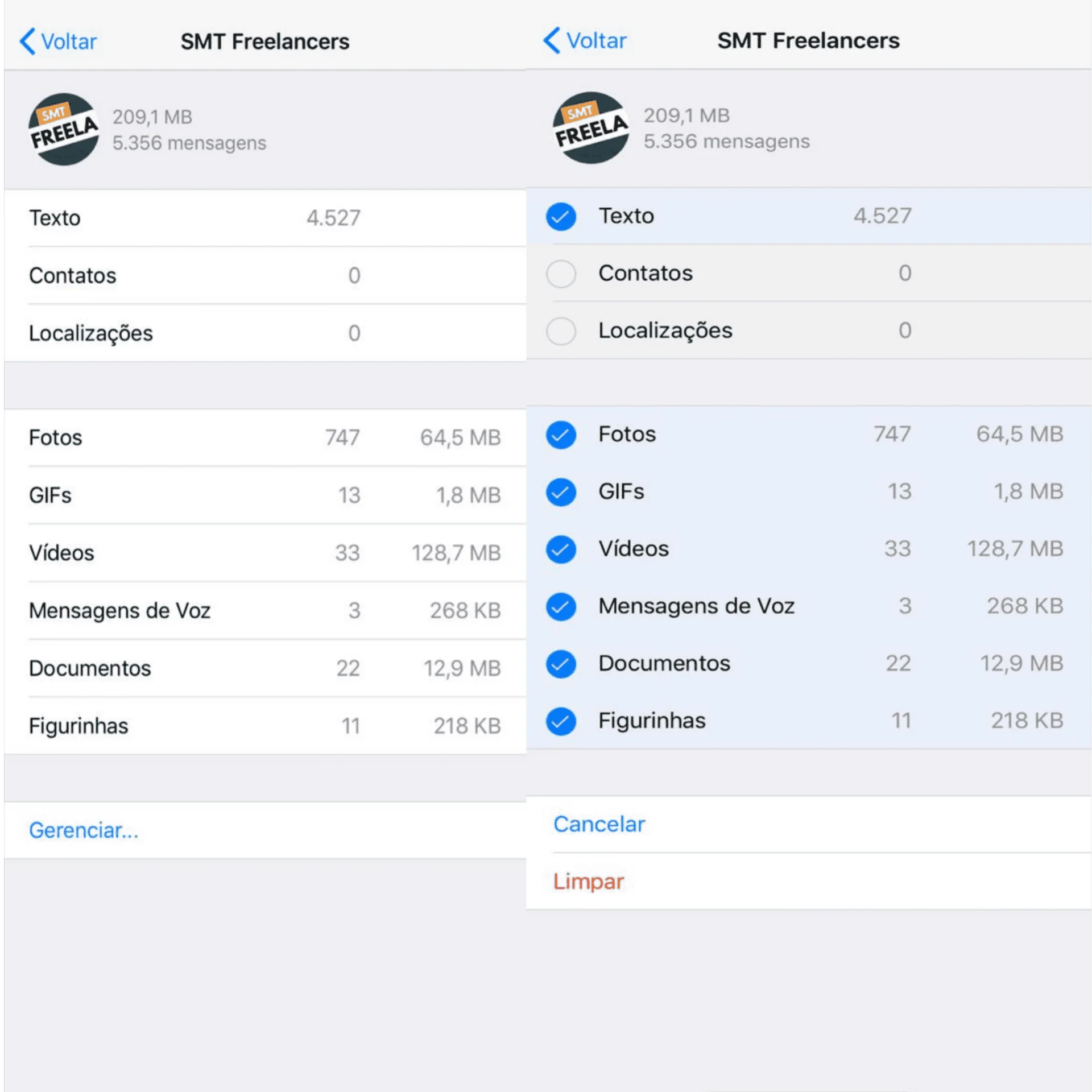 Come eliminare solo video, immagini o audio da una conversazione whatsapp Immagine esplicativa di come eliminare file dalla stessa conversazione in whatsapp senza perdere messaggi