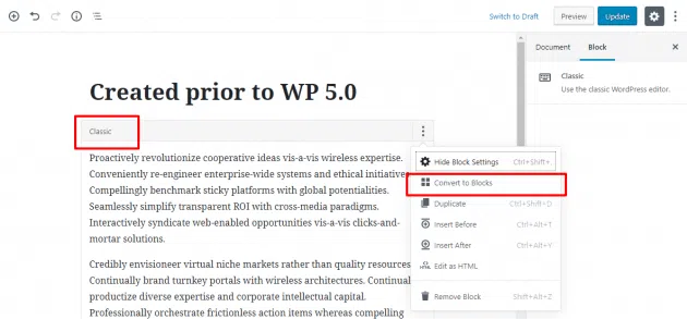Il nuovo aggiornamento wordpress 5 è ora disponibile e porta novità Il nuovo aggiornamento di wordpress 5 è ora disponibile e porta novità. wordpress sta completamente rinnovando il modo in cui utenti e sviluppatori utilizzano l'editor. Ora tutto si riduce ai blocchi