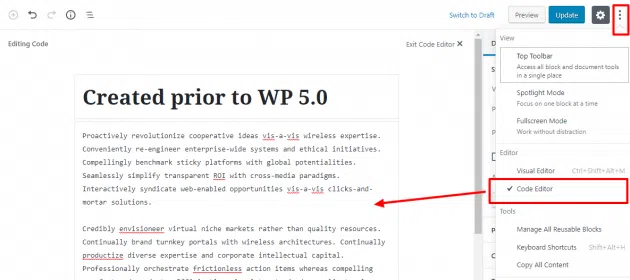 Il nuovo aggiornamento wordpress 5 è ora disponibile e porta novità Il nuovo aggiornamento di wordpress 5 è ora disponibile e porta novità. wordpress sta completamente rinnovando il modo in cui utenti e sviluppatori utilizzano l'editor. Ora tutto si riduce ai blocchi