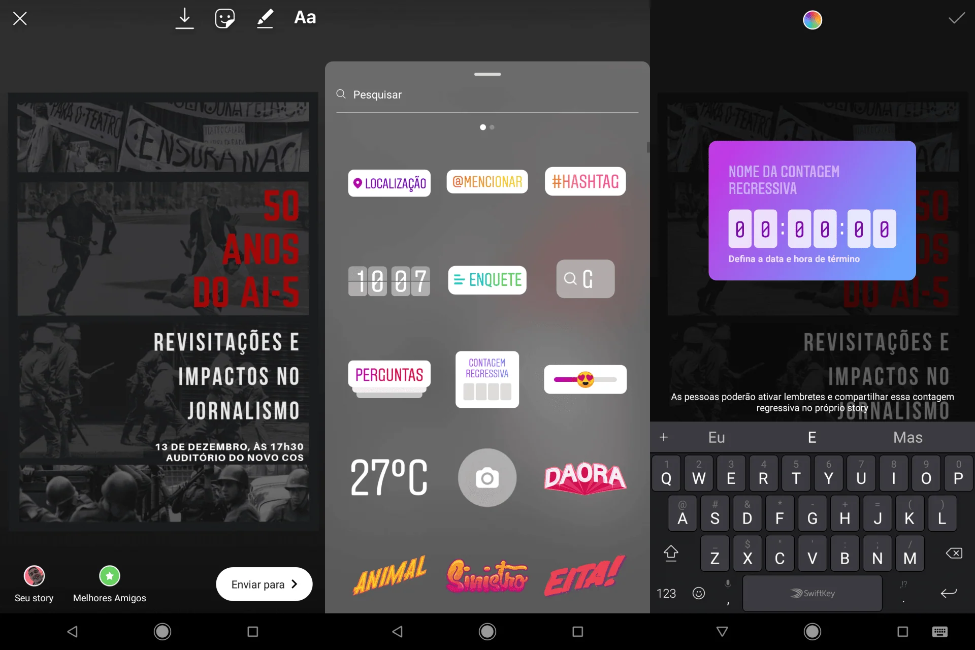Instagram introduz contagem regressiva nos stories Instagram introduz contagem regressiva nos stories