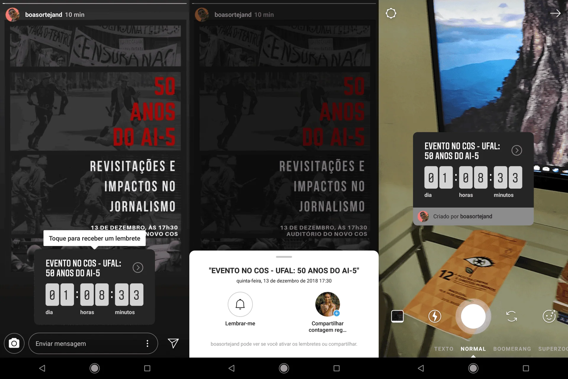 Instagram introduz contagem regressiva nos stories Instagram introduz contagem regressiva nos stories
