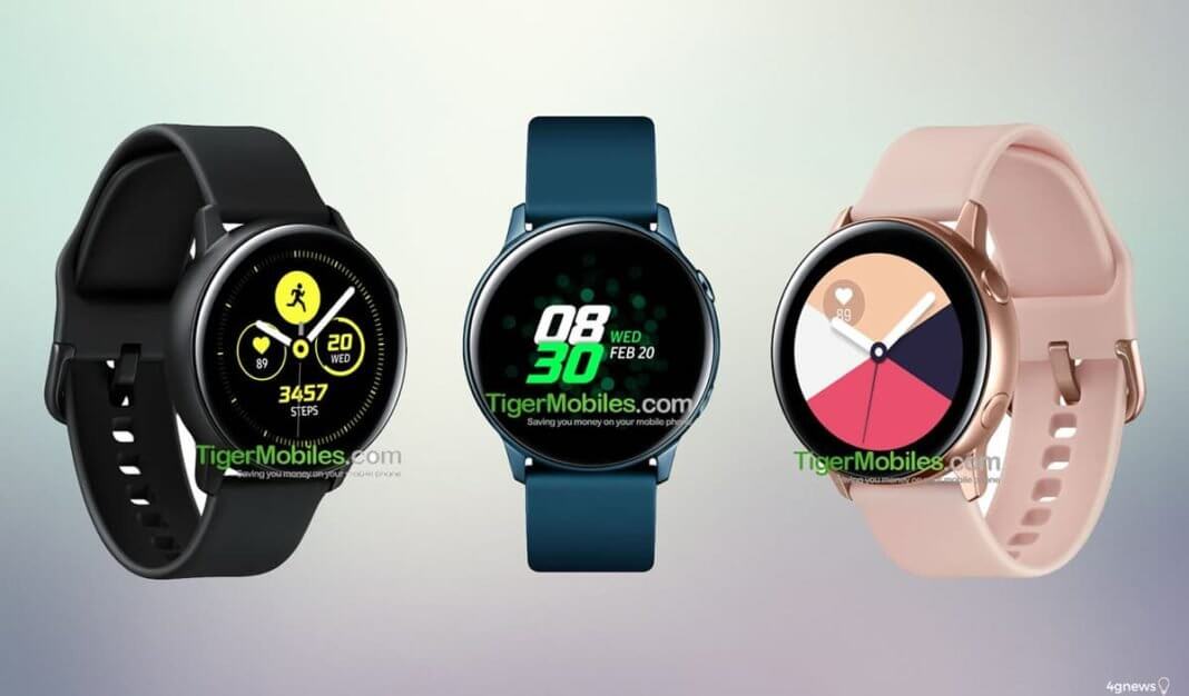 Galaxy watch active serão comercializadas em quatro cores