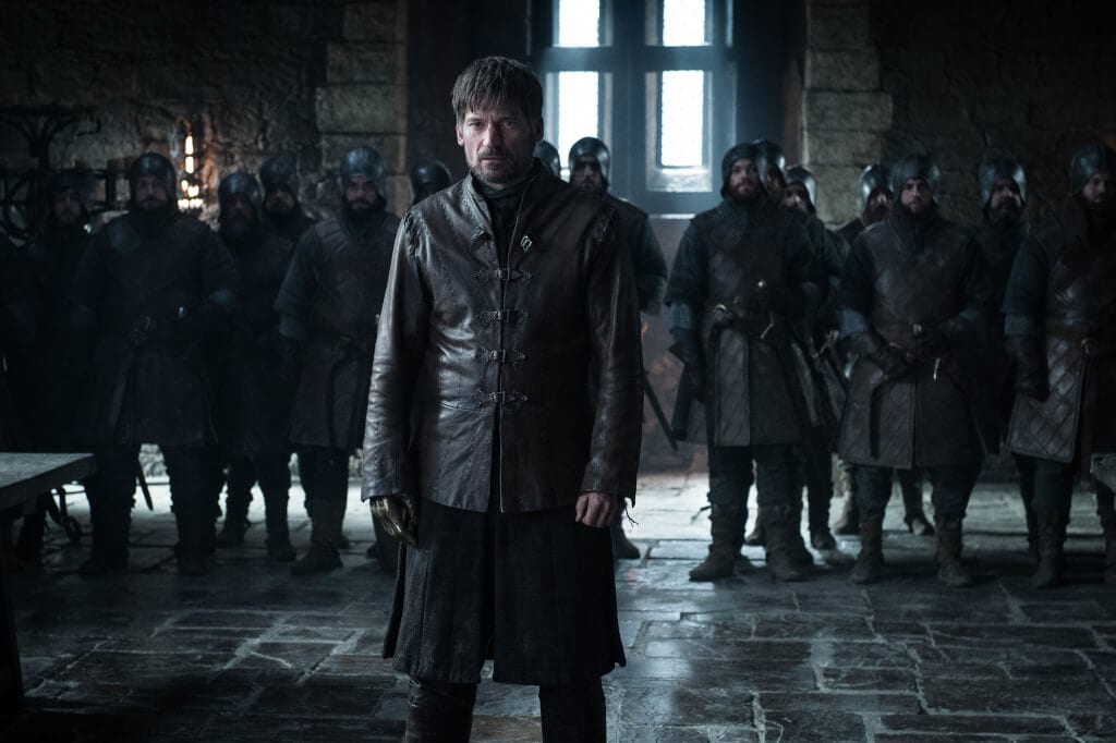 Jaime lannister é julgado por daenerys e pelos senhores do norte no segundo episódio da 8ª temporada de game of thrones.