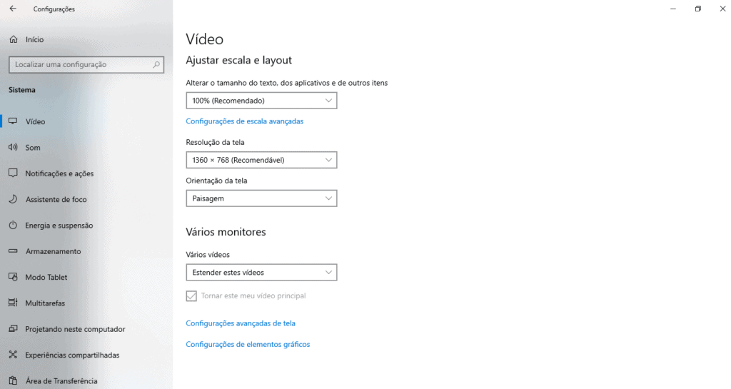 5 maneiras de conectar o notebook na tv (com e sem fio) Configurações de tela após conectar um notebook à uma tela.