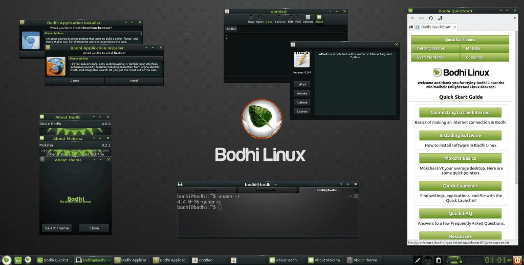 Conheça 12 opções de linux leves para tirar o seu pc do armário Bodhi linux leves