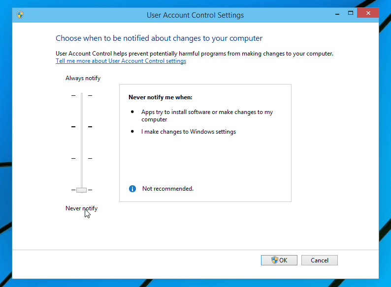 10 sätt att förvandla din gamla dator till något användbart Ställ in UAC-nivå i Windows