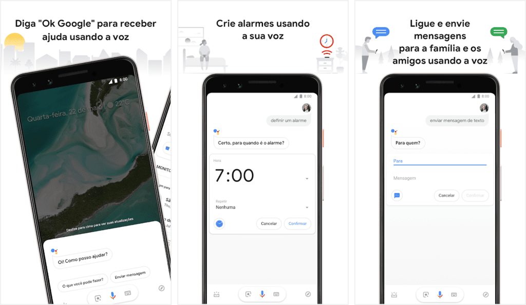 32 apps do google para android e iphone que você precisa conhecer Interface do aplicativo google assistente para android e iphone