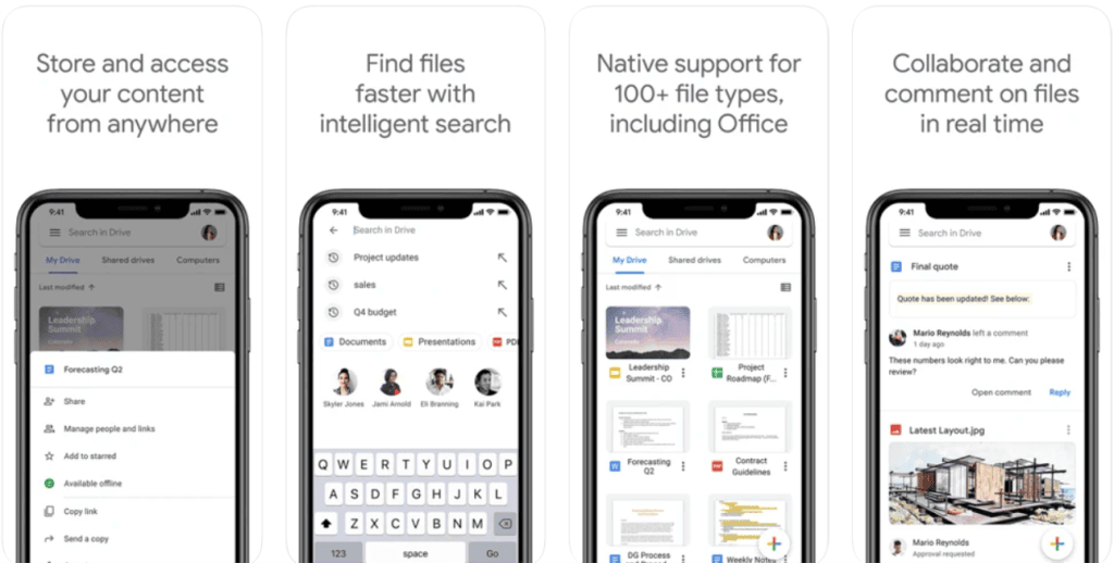 32 apps do google para android e iphone que você precisa conhecer Interface do aplicativo do google, drive, para android e iphone - um dos apps do google