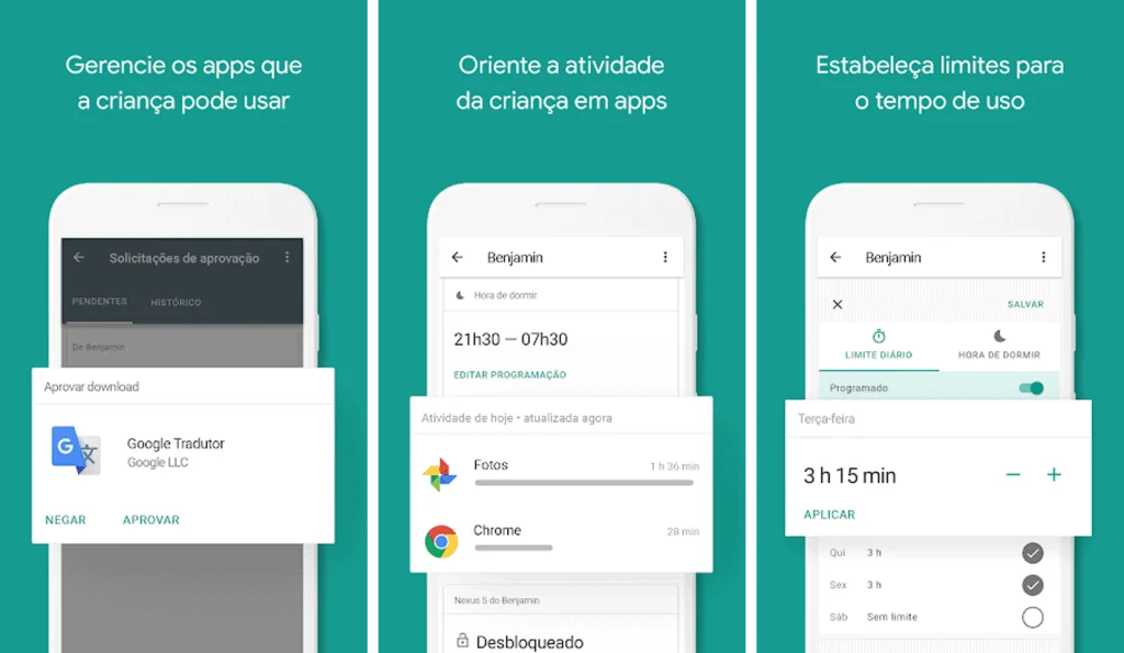 32 apps do google para android e iphone que você precisa conhecer Interface do aplicativo google family link para android e iphone