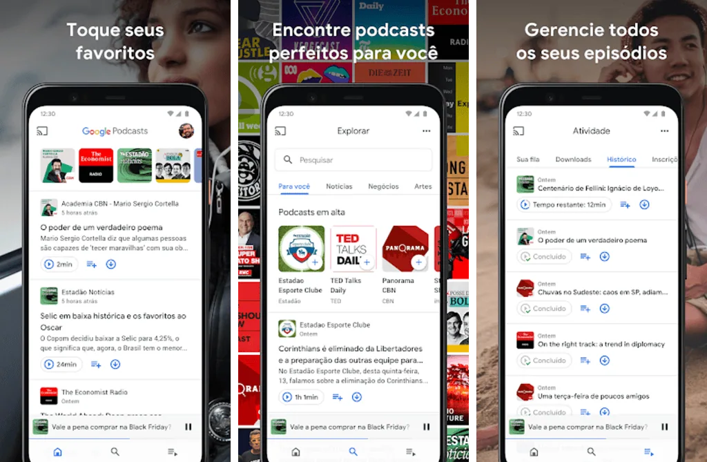 32 apps do google para android e iphone que você precisa conhecer Aplicativo de podcasts, google podcast para android e iphone