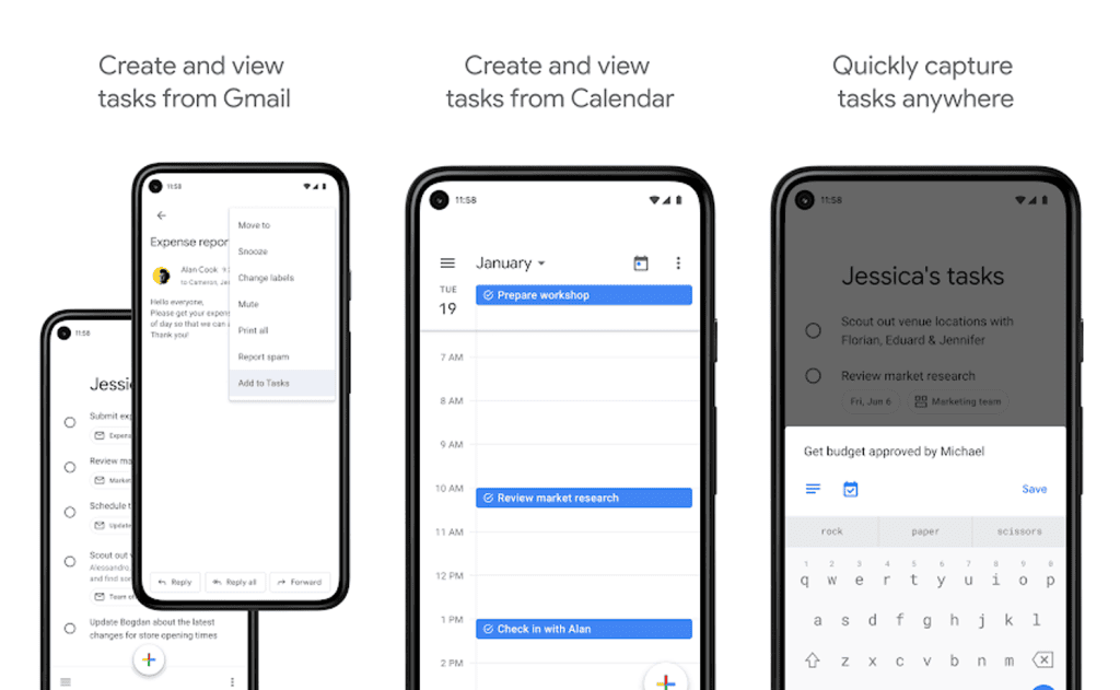32 apps do google para android e iphone que você precisa conhecer Interface aplicativo google tarefas para android e iphone