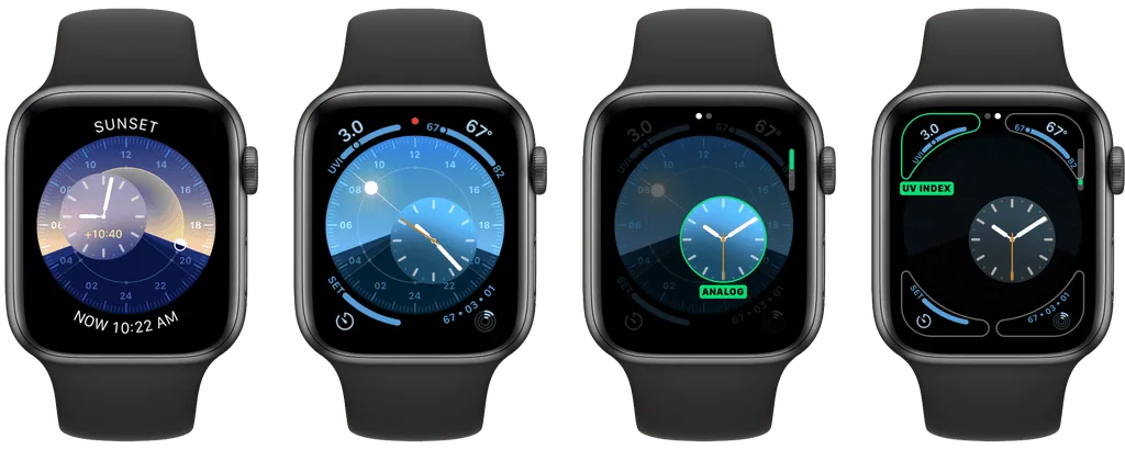 Watchos 6: confira todas as novidades que chegam para o apple watch Clássico relógio solar é uma das novas opções do watchos 6.