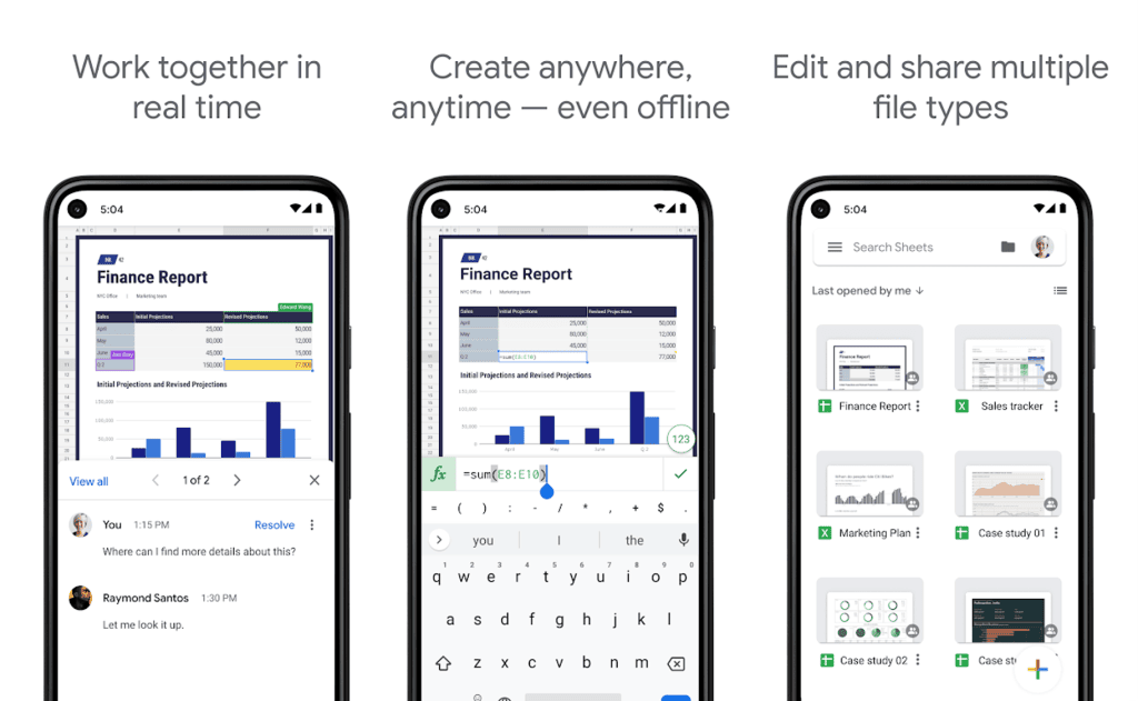 32 apps do google para android e iphone que você precisa conhecer App planilhas google para edição de planilhas no android e iphone