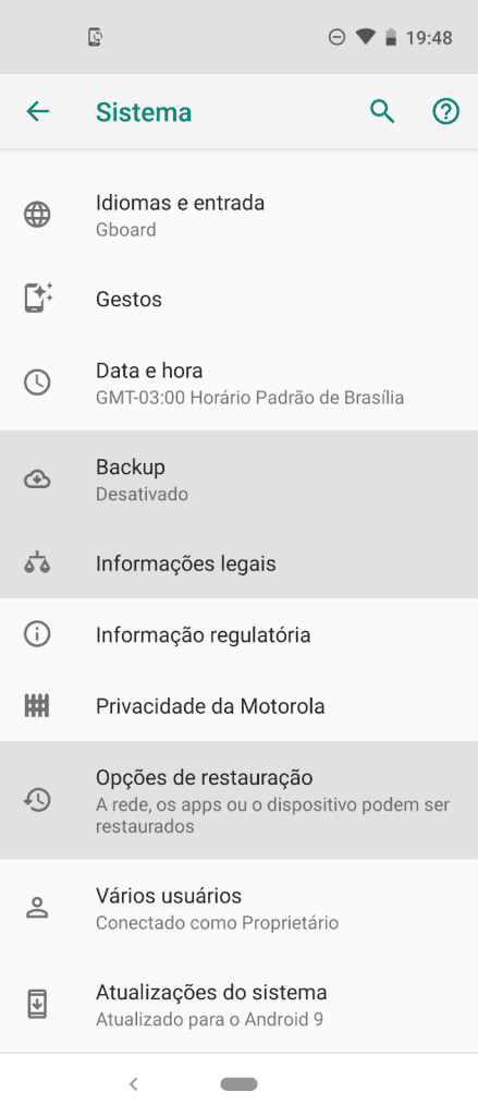 Motorola one vision e one action: 30 dicas e truques para aproveitar ao máximo esses smartphones Restauração de fábrica