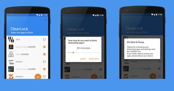 كيفية حظر التطبيقات على نظام Android والاستمرار في التركيز على الروتين يتيح لك cleaklock حظر تطبيقات معينة
