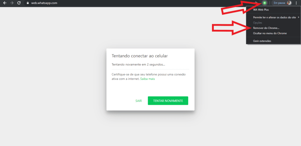 Saiba como ler conteúdo de mensagens apagadas no whatsapp web Configuração para remover o wa web plus