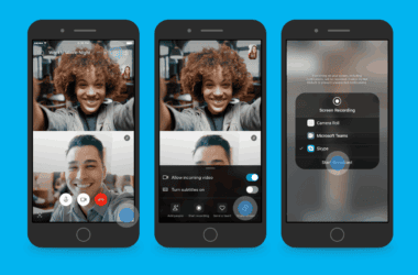 Skype preview introducing screen sharing on mobile