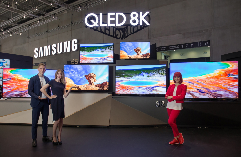 A samsung lançou uma nova smart tv com tela qled 8k de 55” mais acessível ao público na ifa 2019