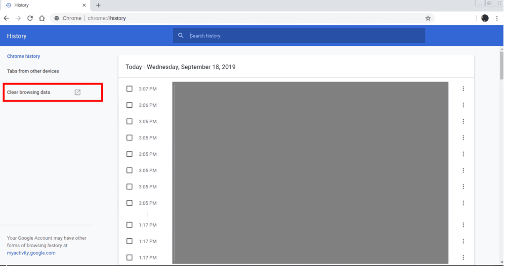 Google chrome: כיצד למחוק את כל הפעילות וההיסטוריה מהחשבון שלך כיצד למחוק את כל היסטוריית החיפושים בגוגל