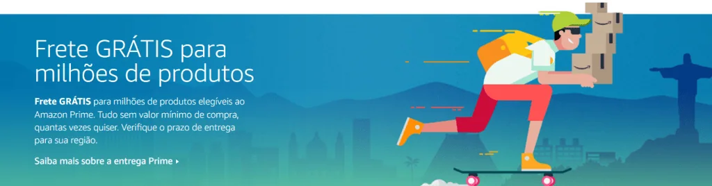 يصل Amazon Prime إلى البرازيل مع توصيل سريع وشحن مجاني مقابل 9,90 ريال برازيلي أمازون برايم توصيل سريع ومجاني ، هذا كل ما يريده المتسوق عبر الإنترنت
