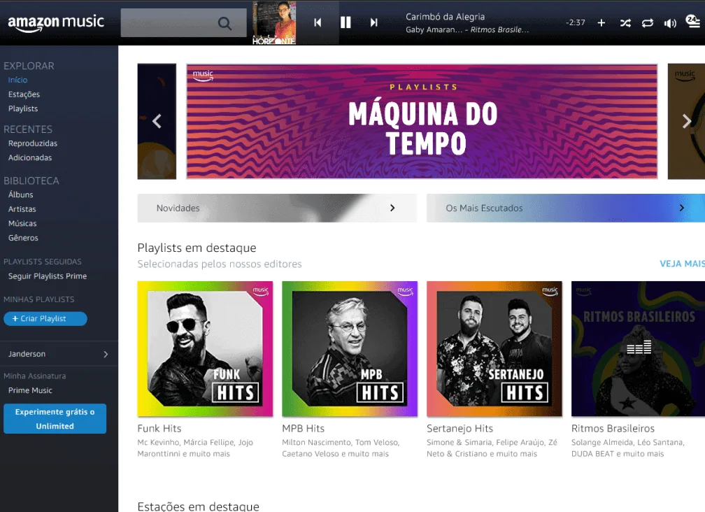 يصل Amazon Prime إلى البرازيل مع توصيل سريع وشحن مجاني مقابل 9,90 ريال برازيلي تحتوي Prime Music بالفعل على قوائم تشغيل برازيلية